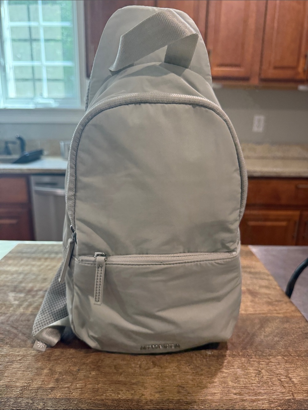 Athleta Sling Backpack Light Gray